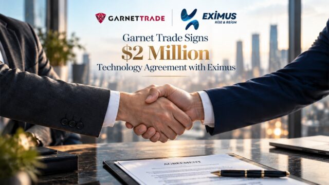 Deal Announced: Eximus Wins $2 Million Garnet Trade Technology Contract Garnet Trade and Eximus technology agreement announcement: Deal Announced: Eximus Wins $2 Million Garnet Trade Technology Contract